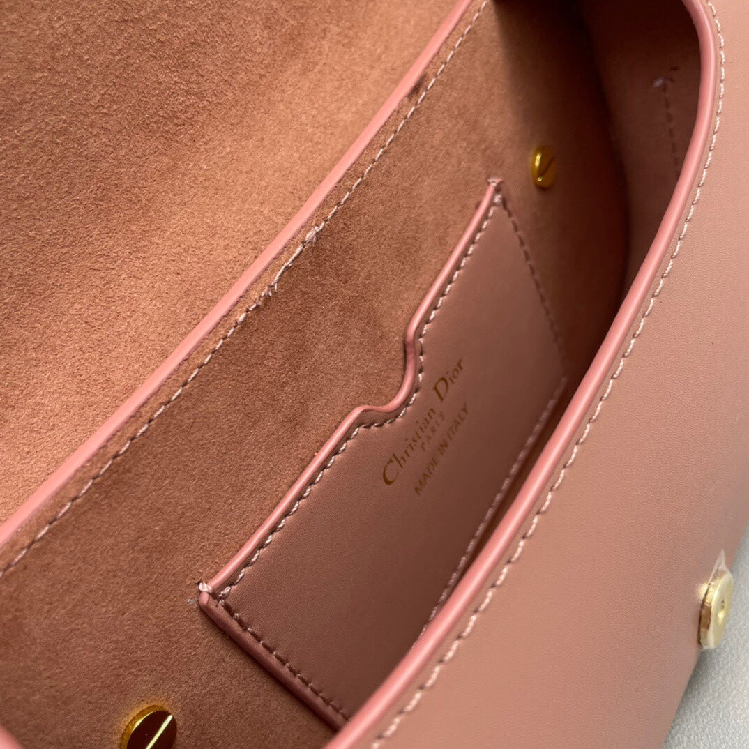 MINI BOBBY EAST-WEST 20 BAG IN ROSE PINK CALFSKIN