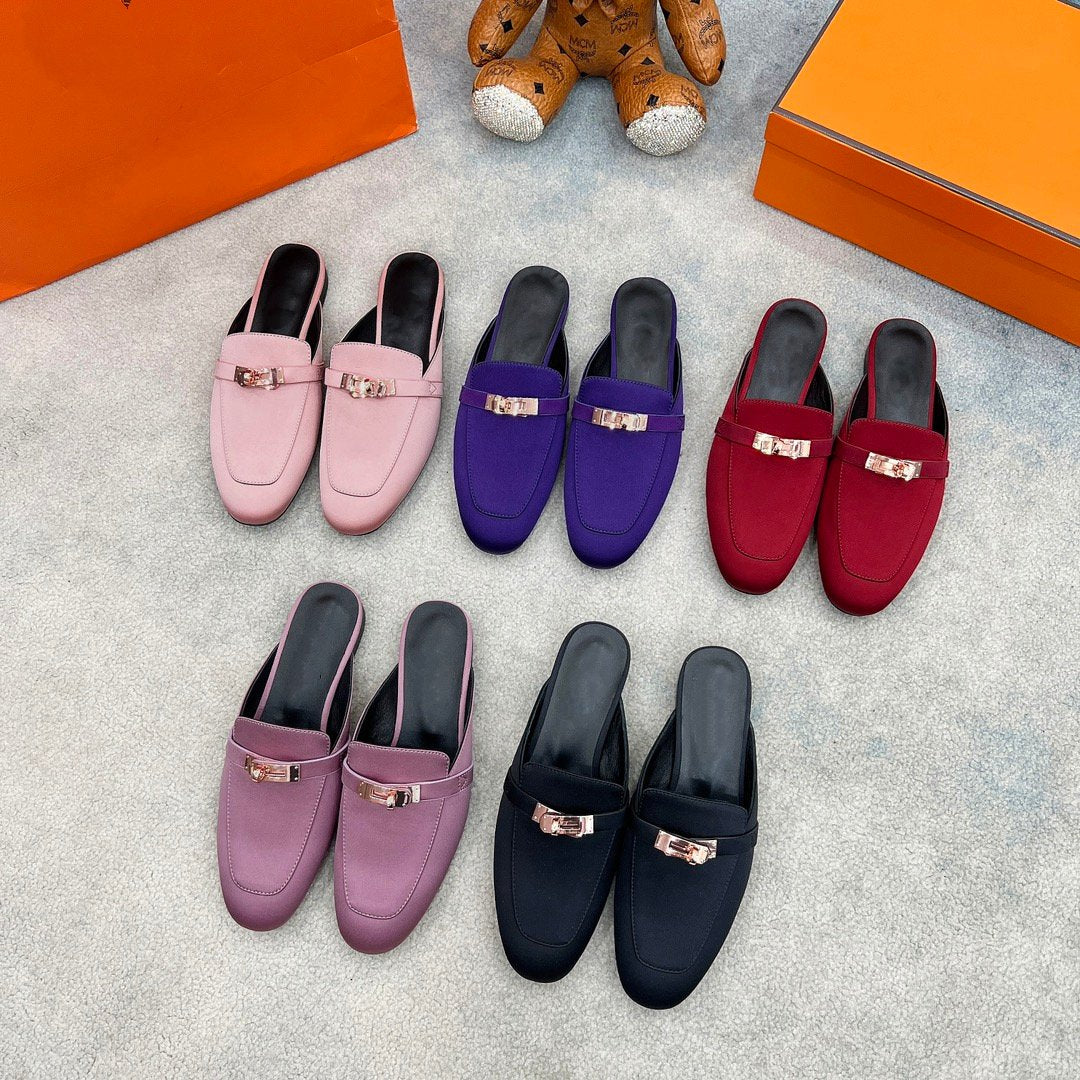 0Z Mule Purple Silk Thick Cloth/Sheepskin
