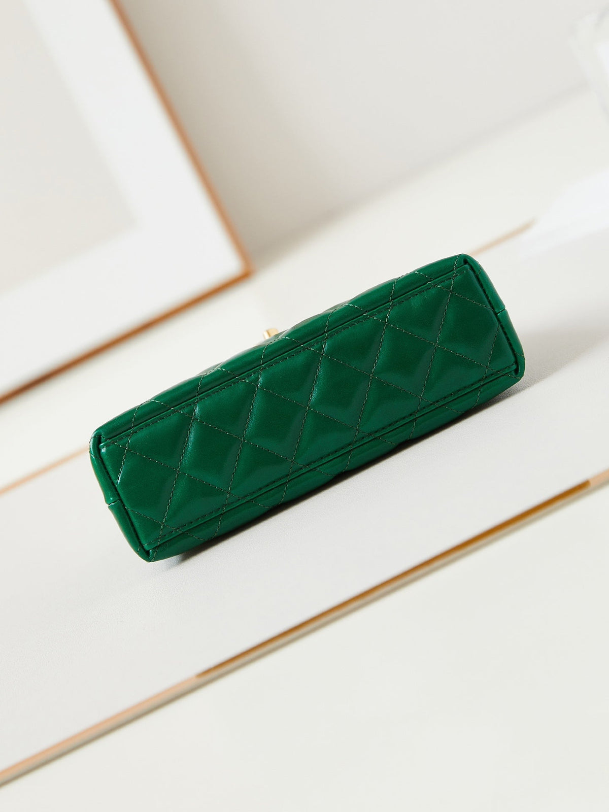 CHANEL KELLY MINI 19 BAG IN GREEN FOREST CALFSKIN