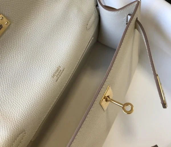 Hermès Kelly Pochette Mini Bag Brown