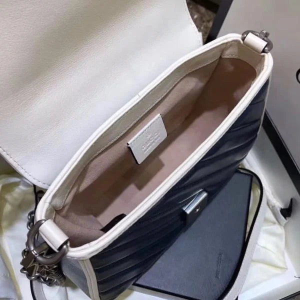 Gucci GG Marmont Matelassé Shoulder Bag With Borders