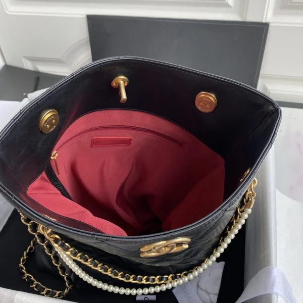 Chanel Leather Shoulder Bag – Shopping Tote Bag