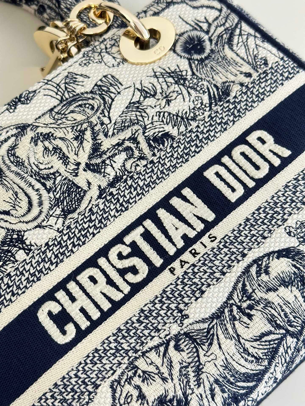 CHRISTIAN DIOR BAG Lady D-lite Bag Blue