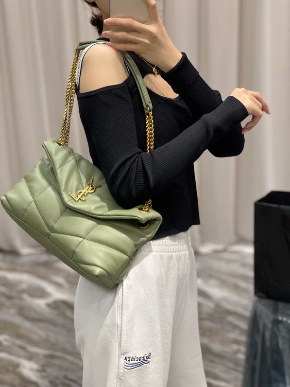 Saint Laurent loulou puffer toy quilted leather shoulder bag
