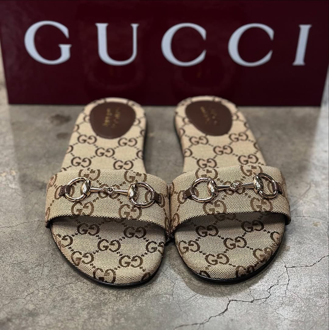 Gucci Siaga Horsebit Slide Sandals