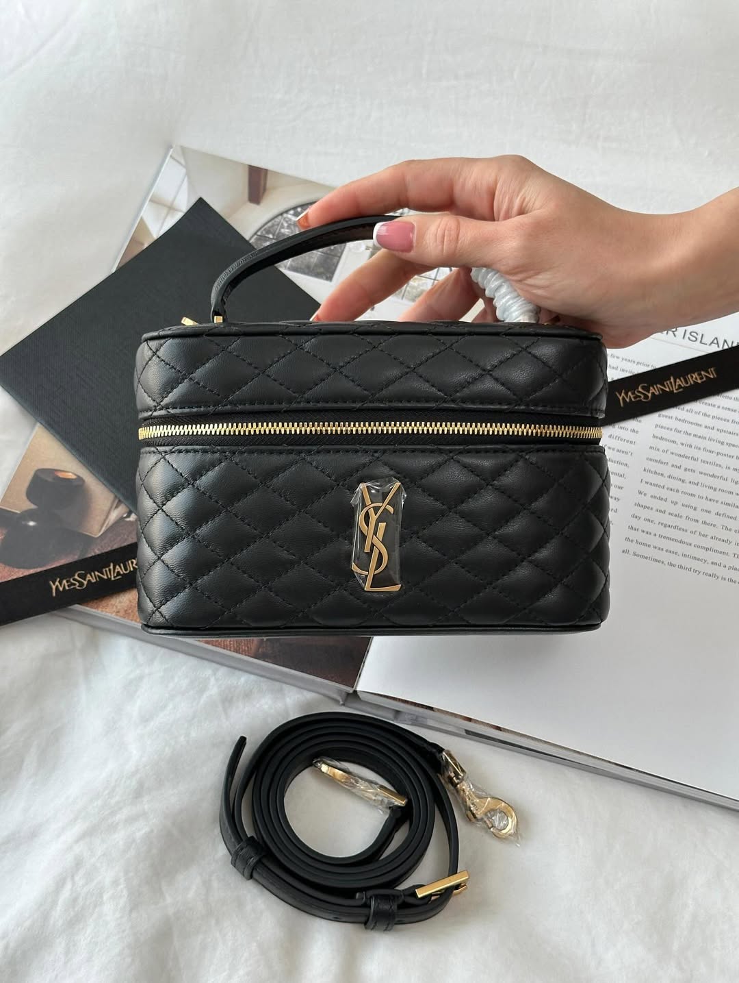 Saint Laurent vanity top-handle bag