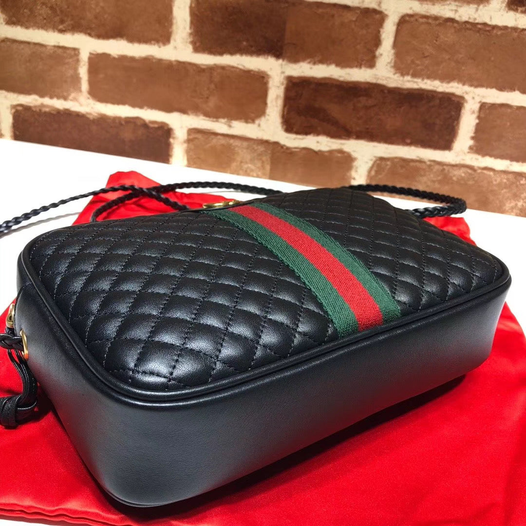 Gucci Black Mini Trapuntata Crossbody Bag Leather