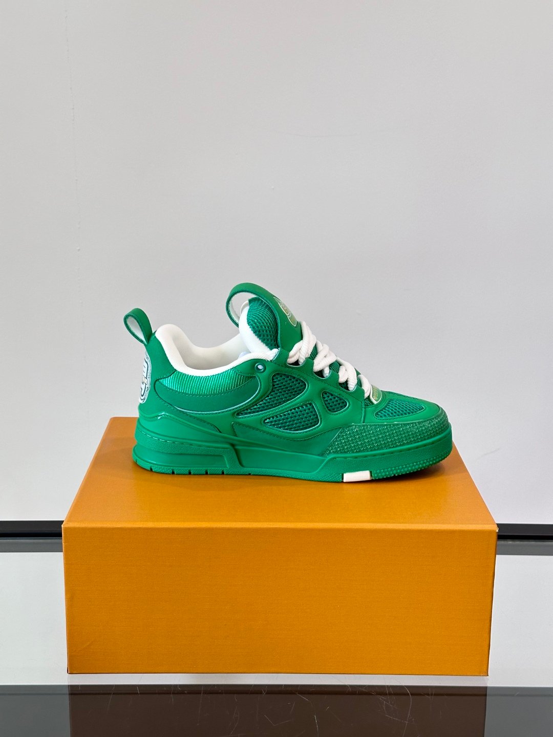 LV Men Green Mesh Sneakers