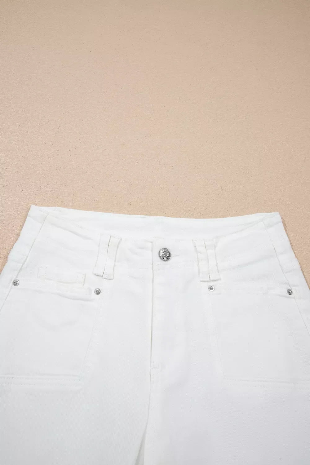 Raw Hem Ankle-length Loose Jeans