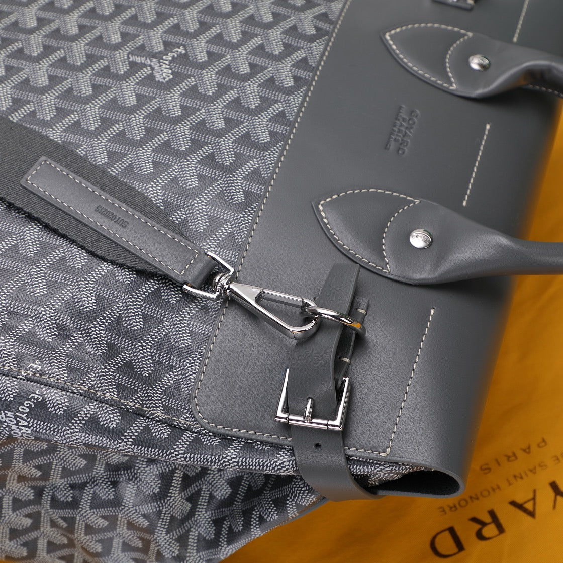 Goyard Steamer PM Grey Backpack