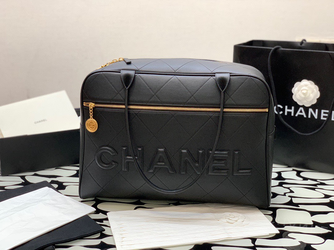 Chanel Shopping Bag Like Auth Handbags Woman’s Braille Pattern 30x45x15cm
