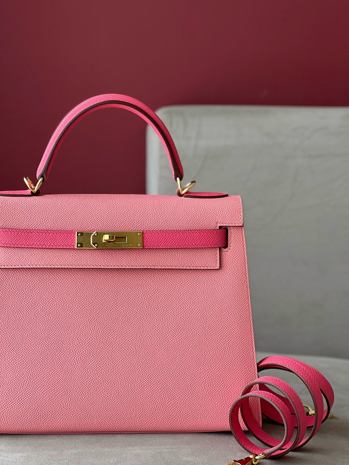 HN 28 Rose Pink/ Pink Gold Hardware