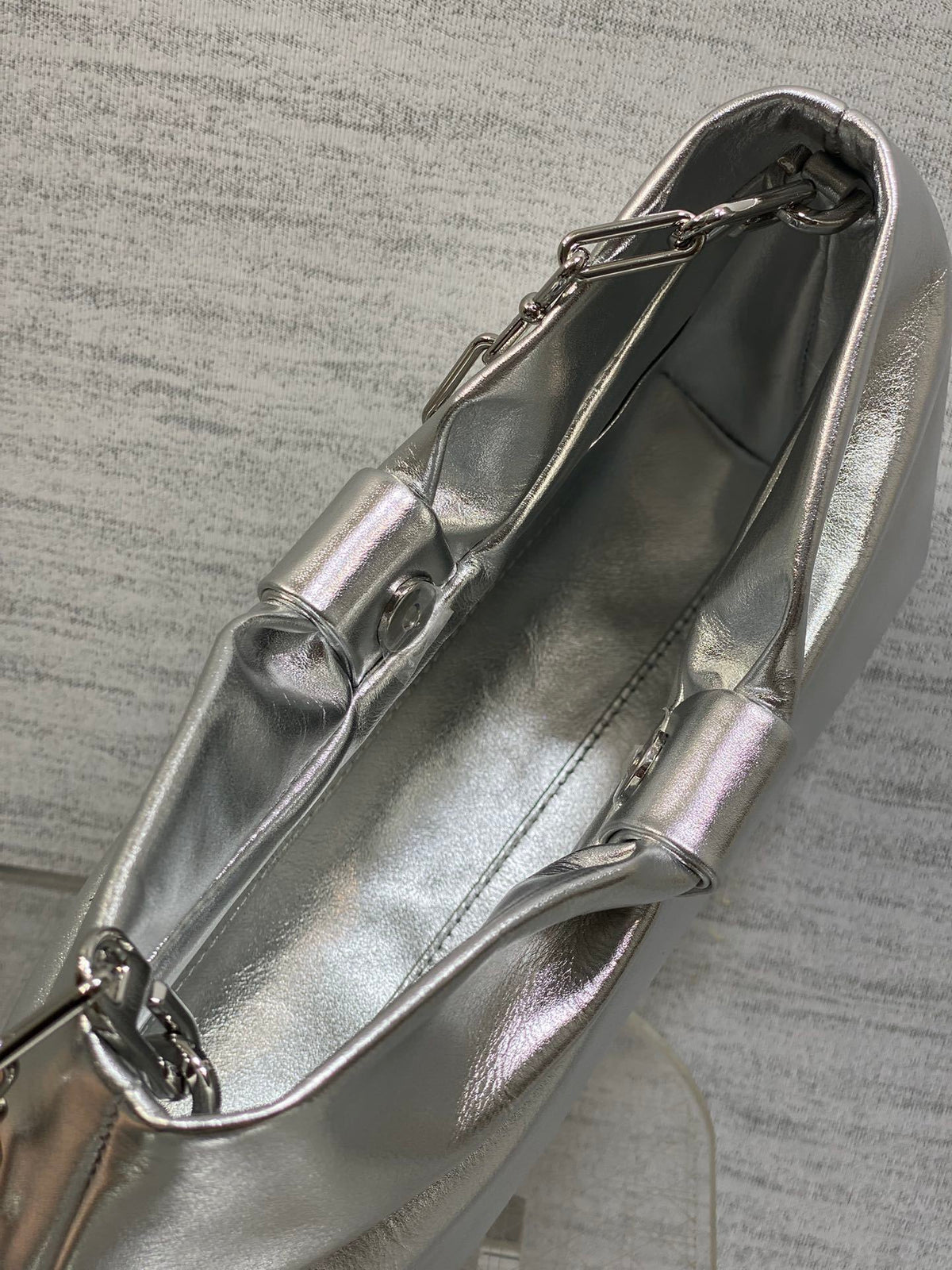 Dior Bow Bag in Sliver