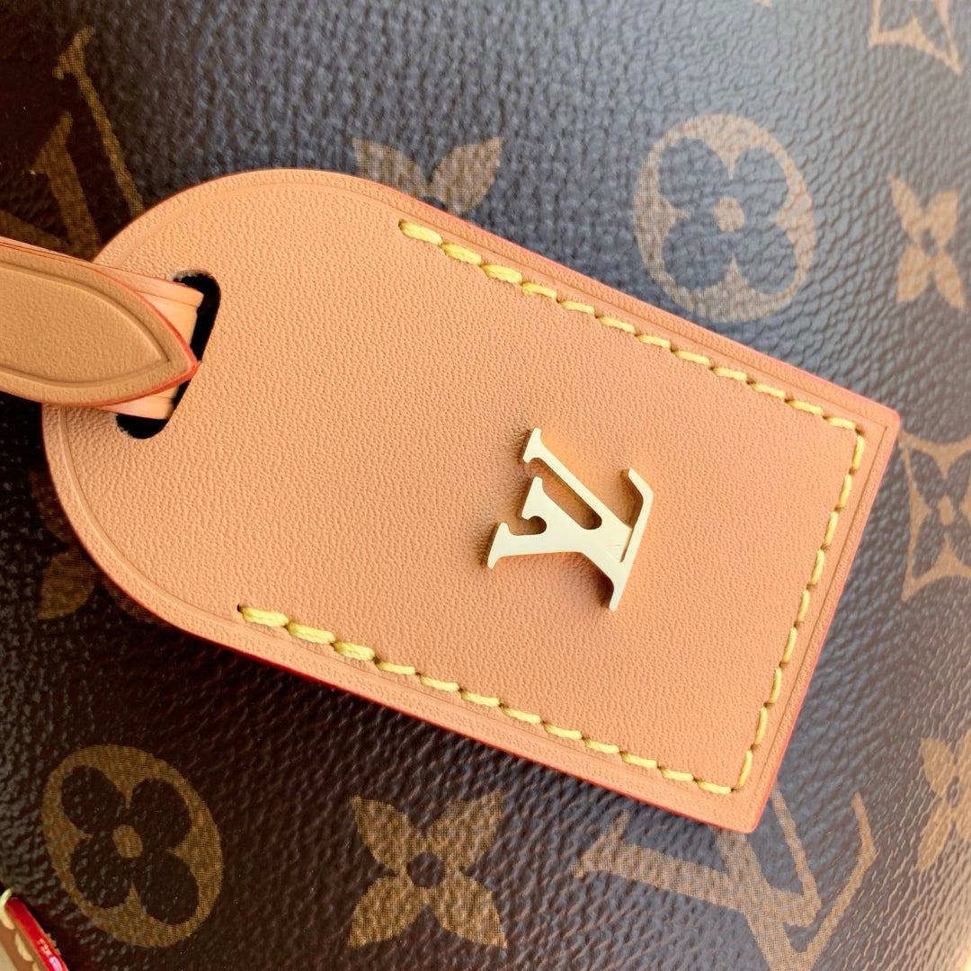 CARRY ALL 26 IN BROWN MONOGRAM CANVAS AND CALFSKIN GOLD HARDWARE