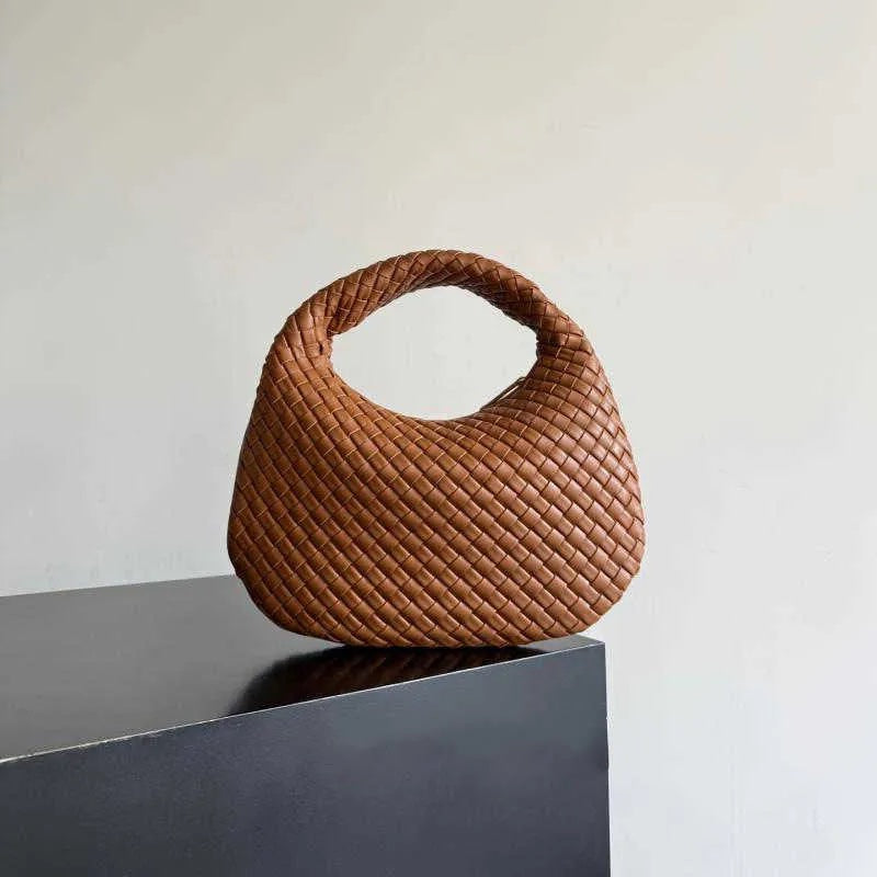 Bottega Veneta Brown Small Intrecciato Leather Veneta Shoulder Bag
