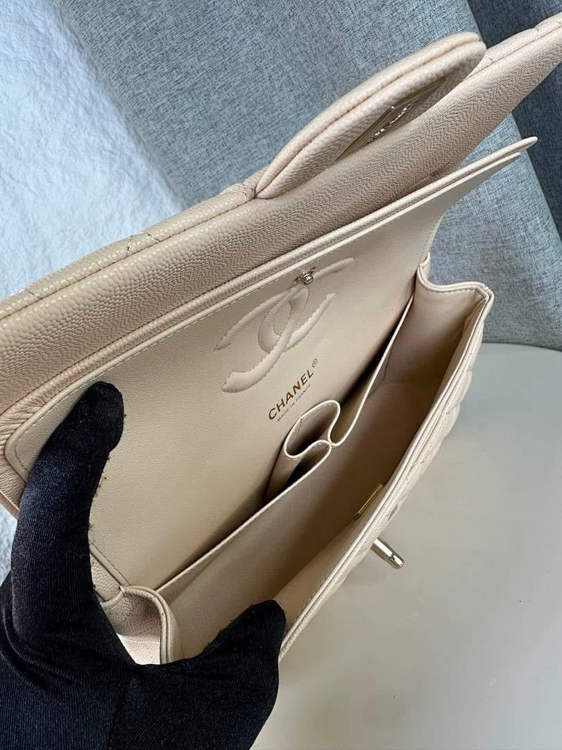 Chanel Classic Flap Medium Beige Gold Hardware