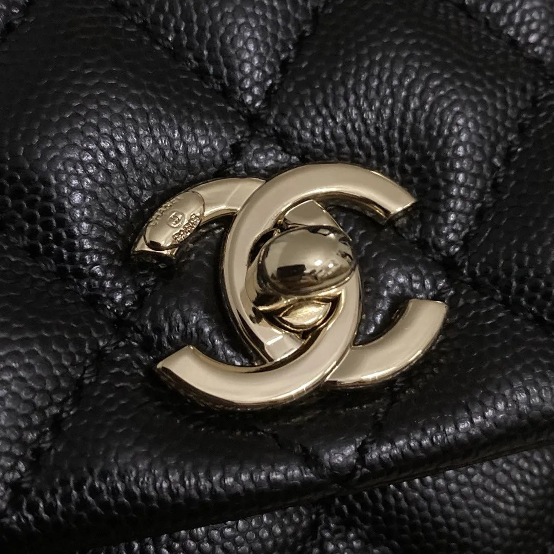 Chanel Coco Small Black with Gold Hardware