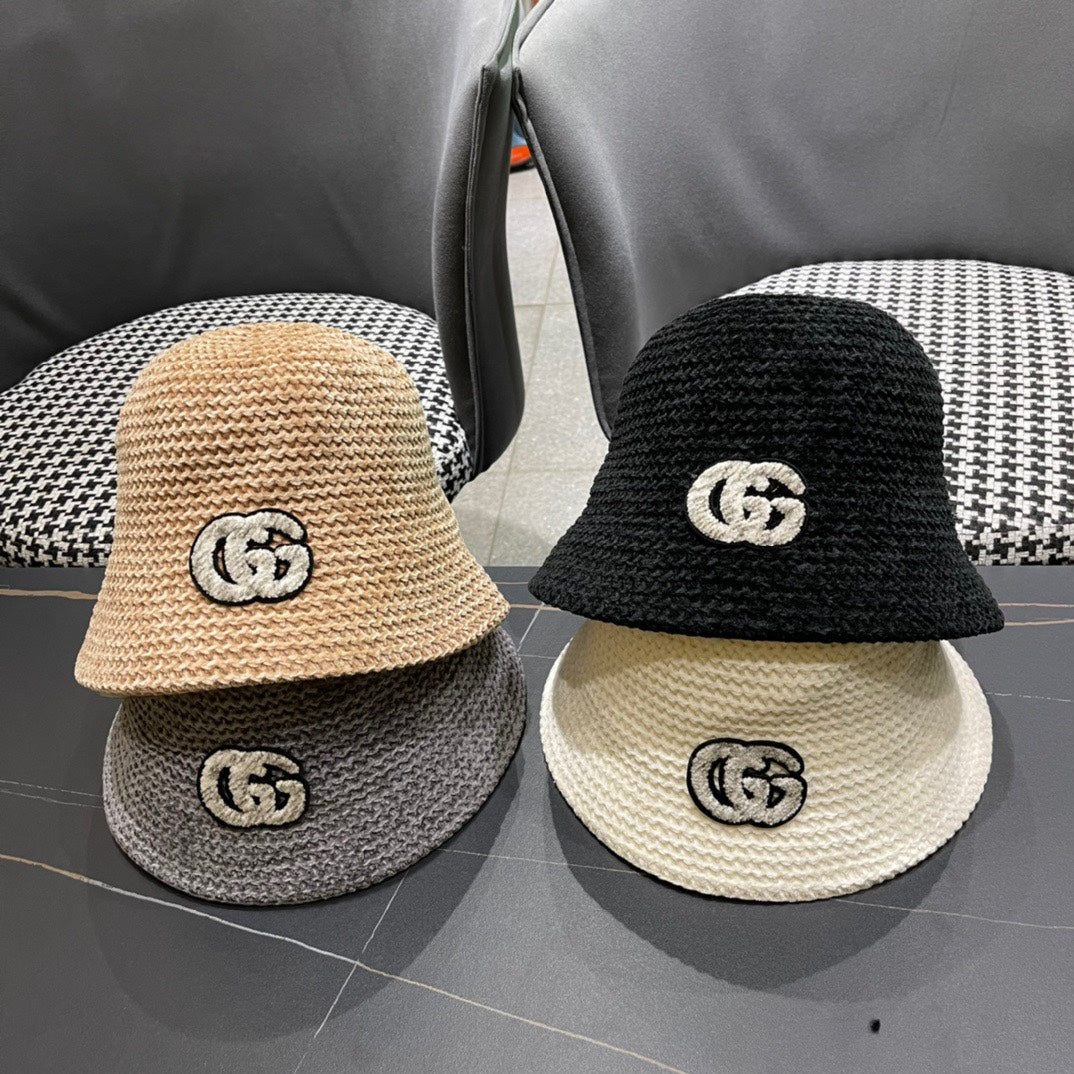 BUCKET HAT IN STEEL GRAY WOOL 389116