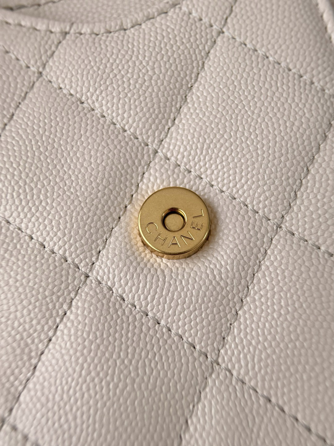 CHANEL 25 MINI SIZE BEIGE WITH GOLD HARDWARE