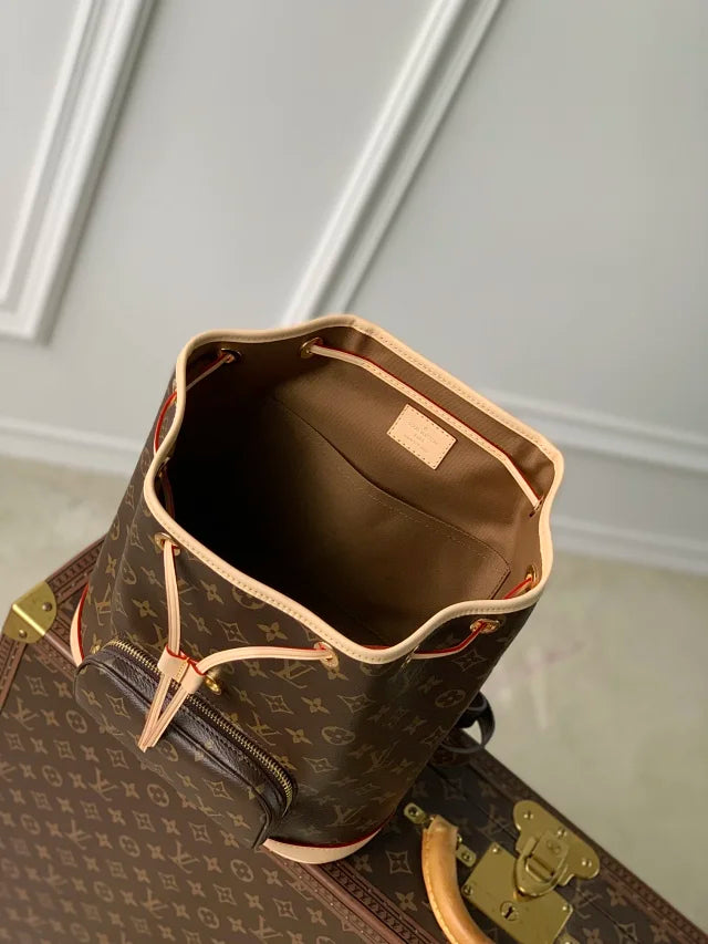 Louis Vuitton Montsouris PM backpack in Monogram coated canvas