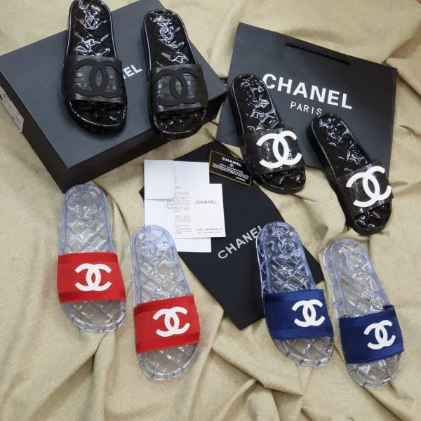 Chanel Clear Jelly Slides – Chanel Pool Slides