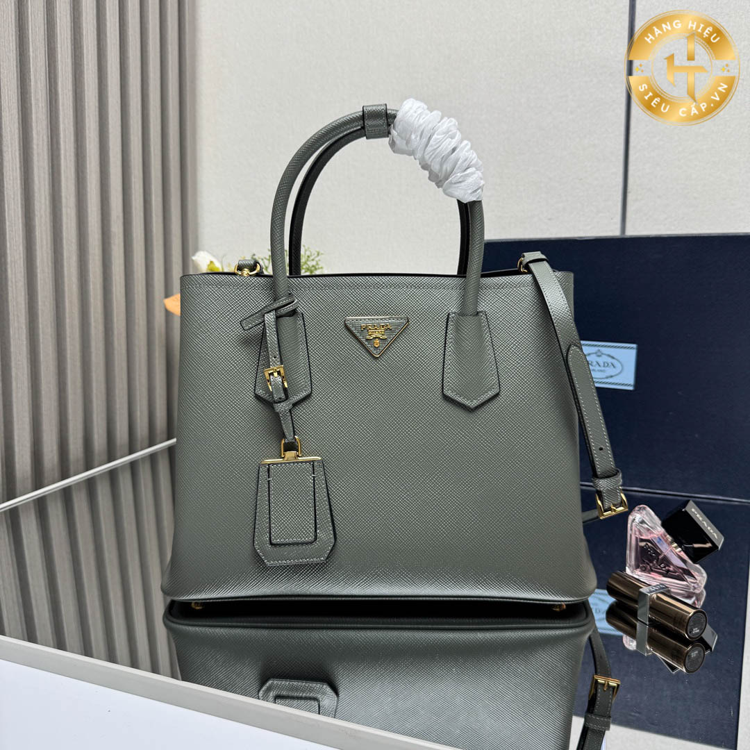 Prada blue office handbag with strap VV556