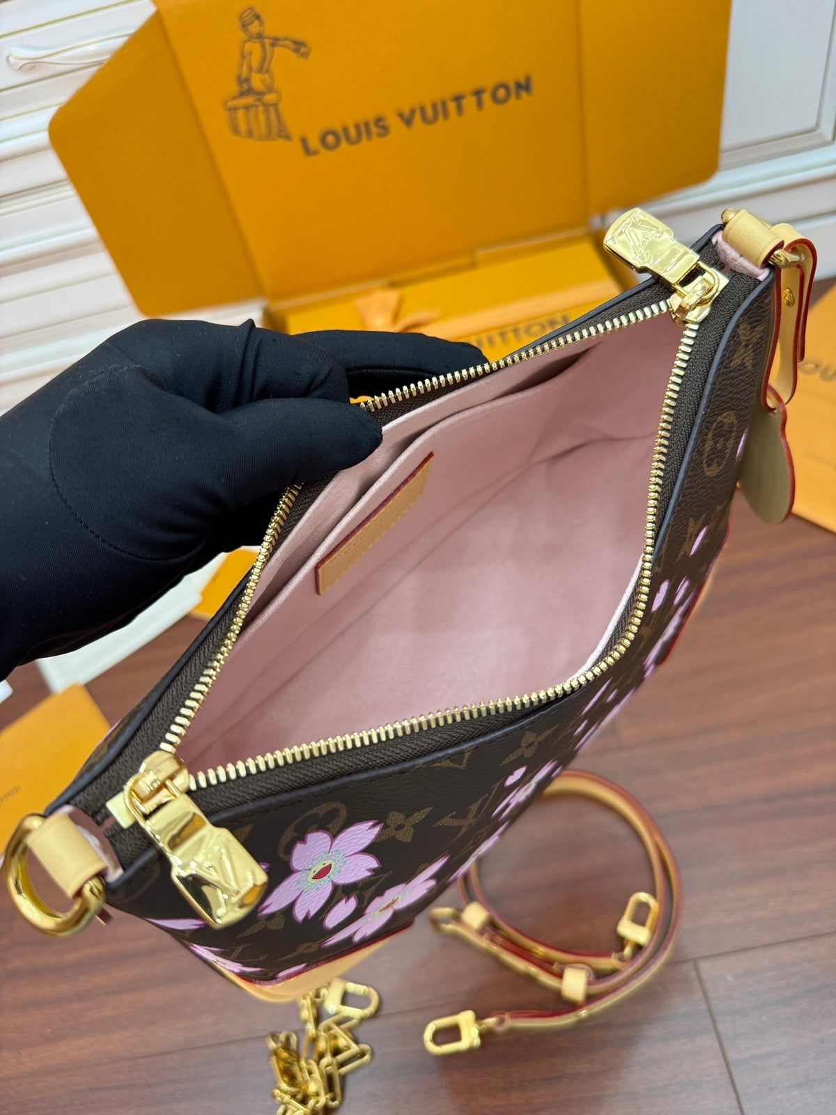 Louis Vuitton x Takashi Murakami Cherry Blossom Boulogne PM bag