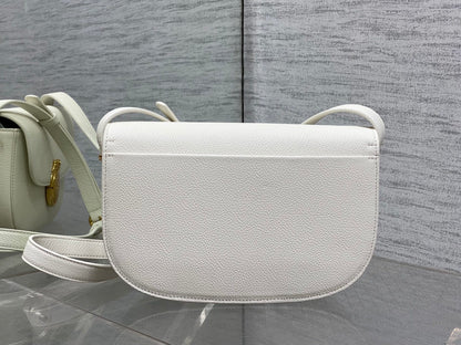 Dior Small Dior Médaillon Flap Bag in White