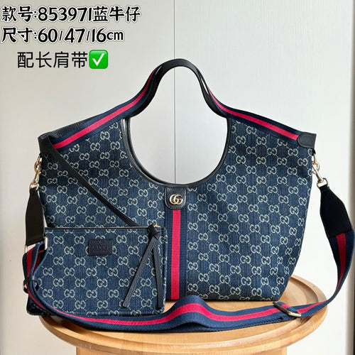 Gucci Giglio Tote Blue Top quality 1:1 Replica