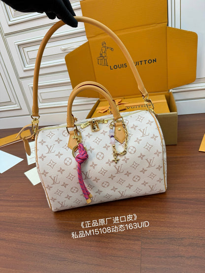 Louis Vuitton Speedy Soft 30 Lucky bag in Monogram Dune canvas