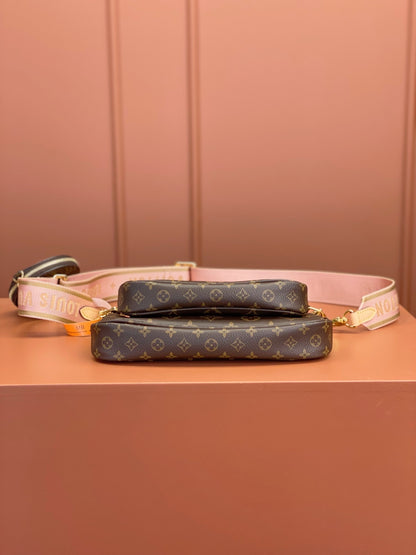 Louis Vuitton LV Multi Pochette Handle Monogram Handbags 24x16x6cm
