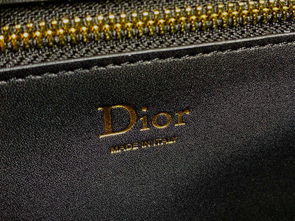 Dior Small Dior Médaillon Flap Bag in black