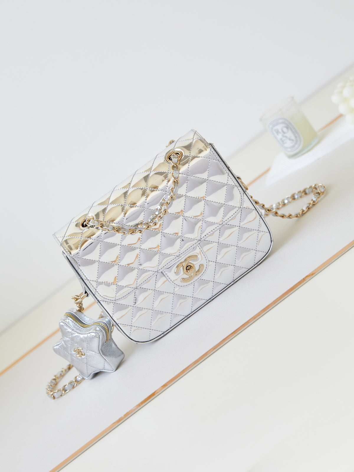 Chanel 24C gold mirror star Bag