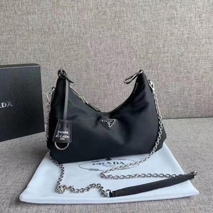 Prada Re-Edition 2005 Nylon Hobo Bags for Women