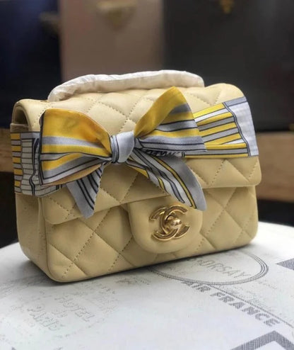 Chanel Flap Bags For Women With Silk Scarf – 7 Colors