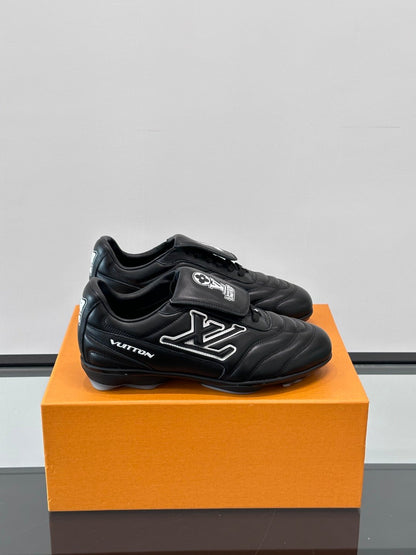 LV Men Black Leather Sneakers