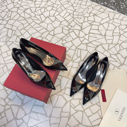Valentino Women Black Patent Leather Pumps
