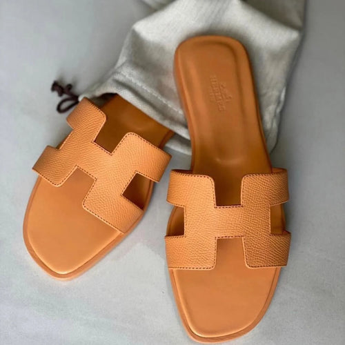 Hermes Oran Sandal Orange For Women