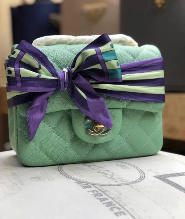 Chanel Flap Bags For Women With Silk Scarf – 7 Colors