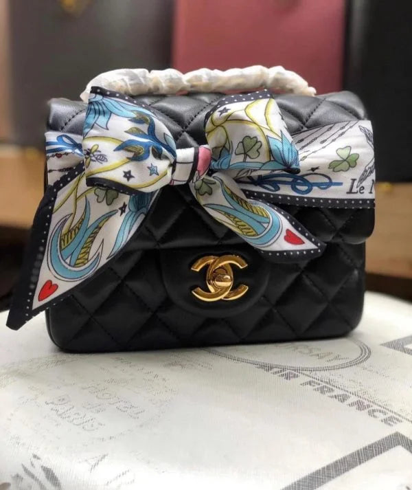 Chanel Flap Bags For Women With Silk Scarf – 7 Colors