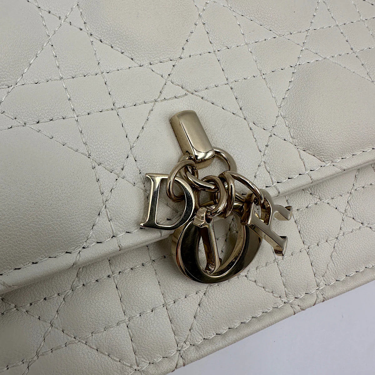 Dior My Dior Mini Bag in latte Cannage lambskin