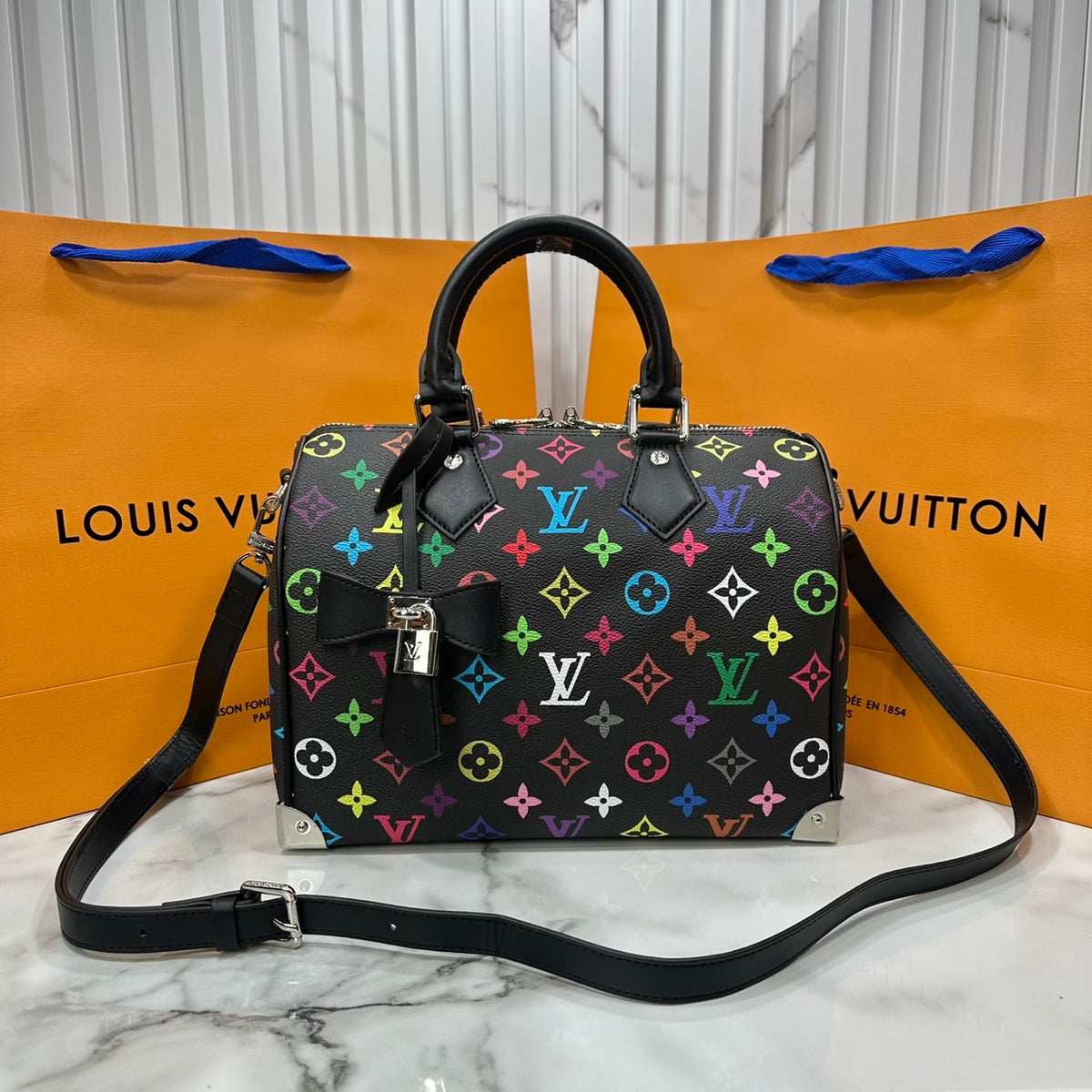 LV x Murakami Speedy 30 Multicolor Monogram Bag