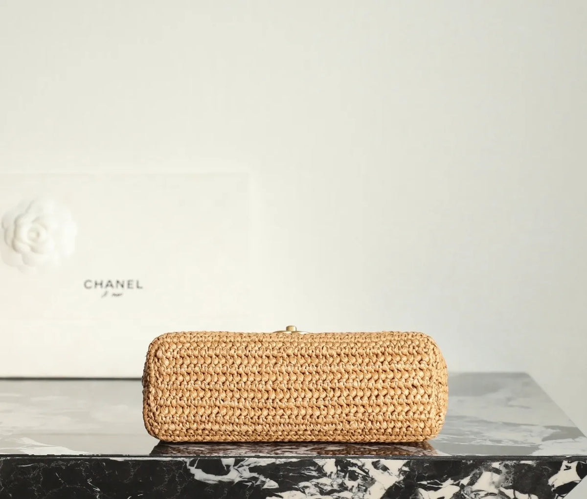 Chanel Braided Raffia Kelly Flap Bag