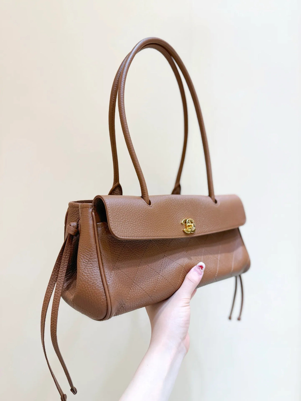 Chanel Grained Calfskin Stitched Urban Essentials Small Shopping Bag