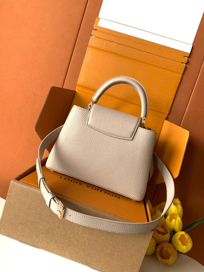 Louis Vuitton Capucines handbag in a beige