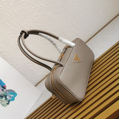 Prada Medium Leather Top-Handle Bag