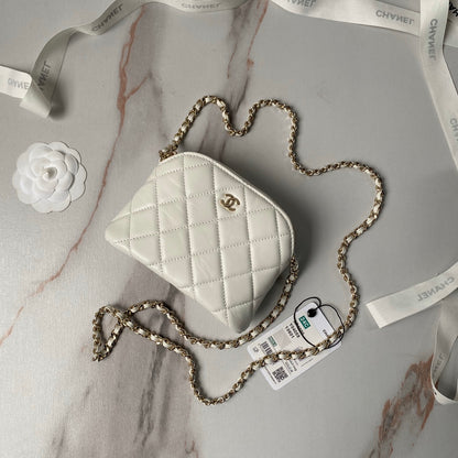 CHANEL Black Leather Makeup Bags