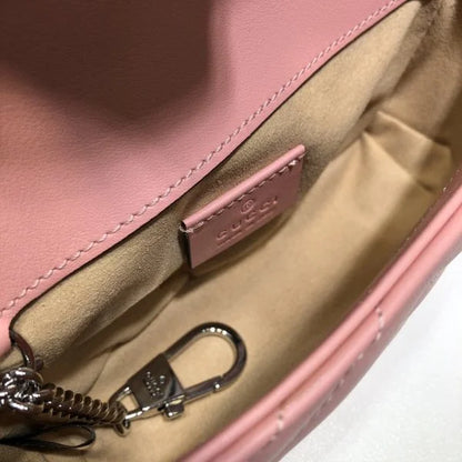 Gucci GG Marmont Matelassé Shoulder Bag Pink