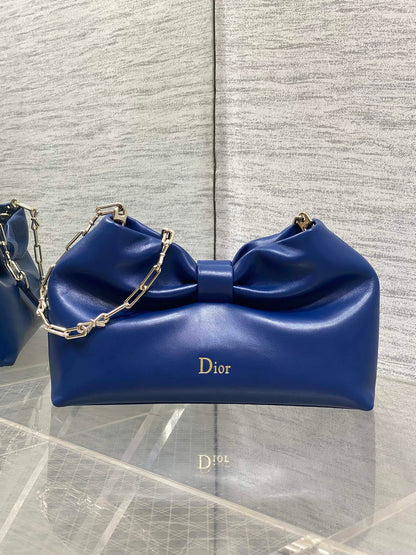 Dior Bow Bag Navy Lambskin