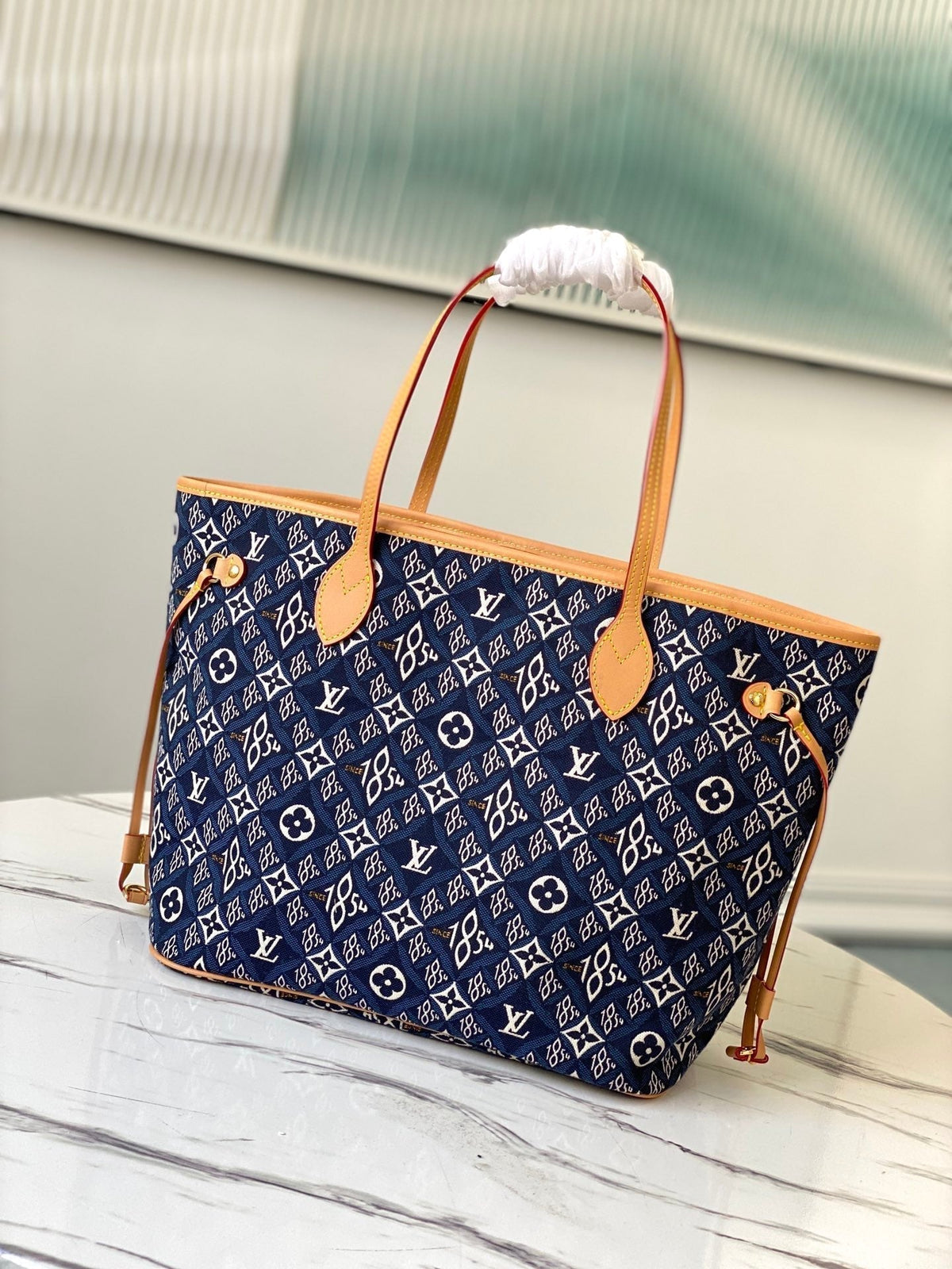 LV NEVERFULL MM WITH DUSTBAG 1854 MONOGRAM JACQUARD